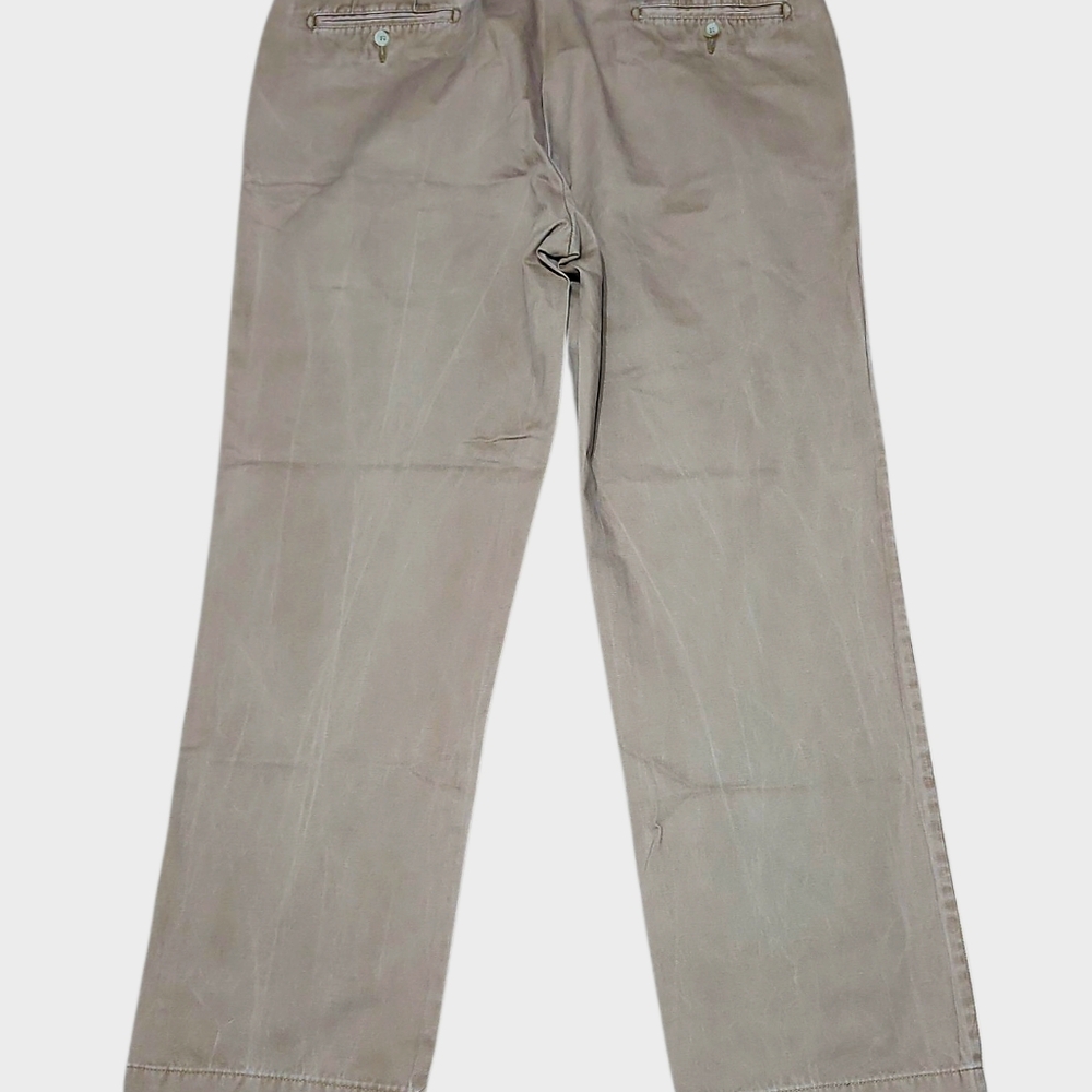 Peter Millar Lot Of 2 Tan and Brownish Chinos Classic Style Flat Front Size 36 - Picture 3 of 7